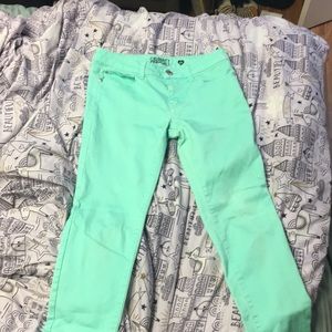 Turquoise jeans/pants